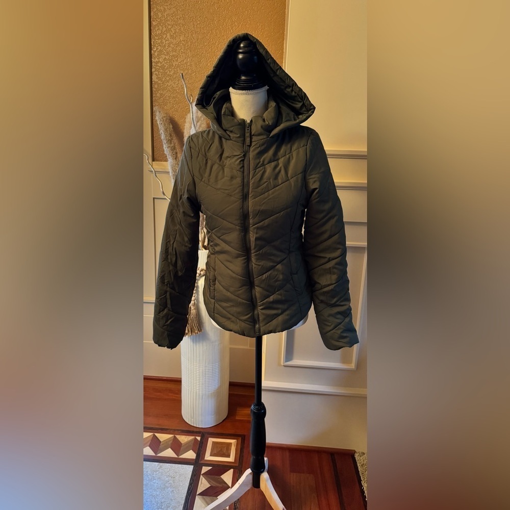 AÉROPOSTALE
 Women's Quilted Puffer Jacket - Olive
